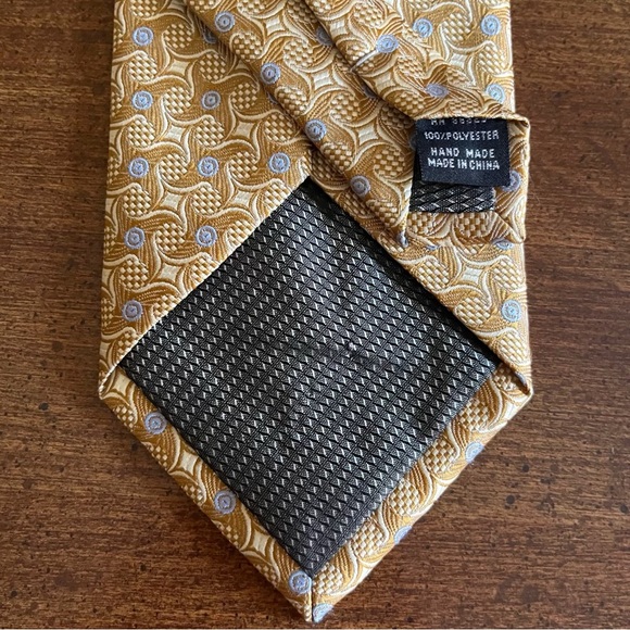 Gold Blue Alexander Julian Tie - Picture 5 of 5